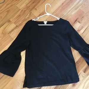 NWOT J Crew boatneck with 3/4 bell sleeves